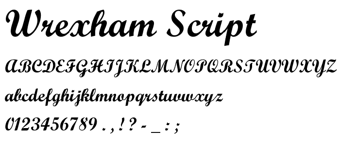 Wrexham Script font